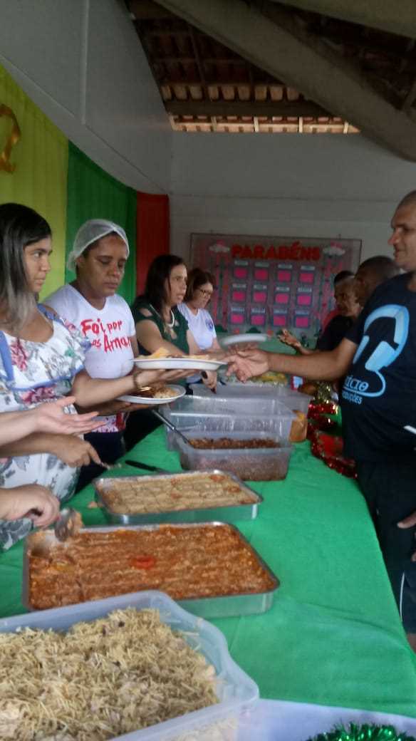O CAPS Recebe Almoço em Confraternização de Fim de Ano
